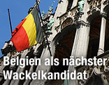 Belgische Fahne an Haus