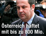 Finanzminister Josef Pröll in Brüssel