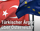 Türkische und EU-Fahne