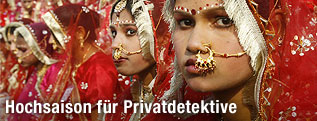 Indische Mädchen kurz vor ihrer Hochzeit