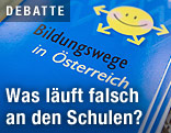 Broschüre mit dem Titel "Bildungswege in Österreich"