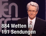 Frank Elstner während einer "Wetten dass ..?" Show