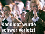 Thomas Gottschalk and Michelle Hunziker halten den Atem an