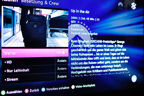 © ORF.at/Nadja Igler Screenshot vom Zune Videomarktplatz