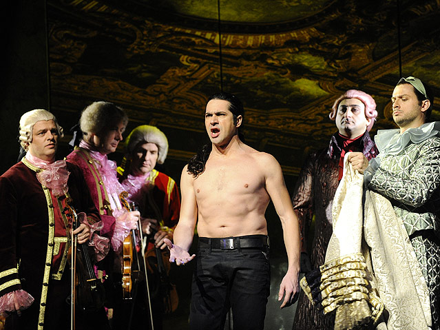 © APA/Robert Jäger Ildebrando D'Arcangelo (Don Giovanni) und Alex Esposito (Leporello) während Mozarts "Don Giovanni".