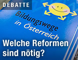 Broschüre mit dem Titel "Bildungswege in Österreich"