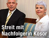 Kroatiens Ex-Premier Ivo Sanader und seine Nachfolgerin Jadranka Kosor