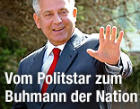 Kroatiens Ex-Premier Ivo Sanader winkt.