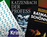 Buchcover von "Batmans Sch&ouml;nheit", "Der Professor" und "Nat&uuml;rliche M&auml;ngel"