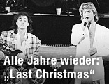 Das britische Pop-Dup Wham! bei einem Liveauftirtt 1985 in Peking