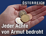 M&uuml;nzen in einer Hand