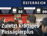 Menschen vor Schalter am Flughafen Wien Schwechat