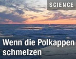 Meer mit Eisblöcken