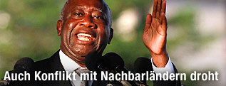 Der bisherige Pr&auml;sident der Elfenbeink&uuml;ste, Laurent Gbagbo