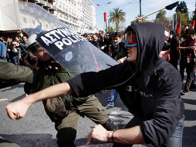 © Reuters/Yiorgos Karahalis Ausschreitungen in Griechenland