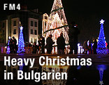 Weihnachtsbeleuchtung in Sofia