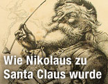 Holzschnitt von Santa Claus von Thomas Nast