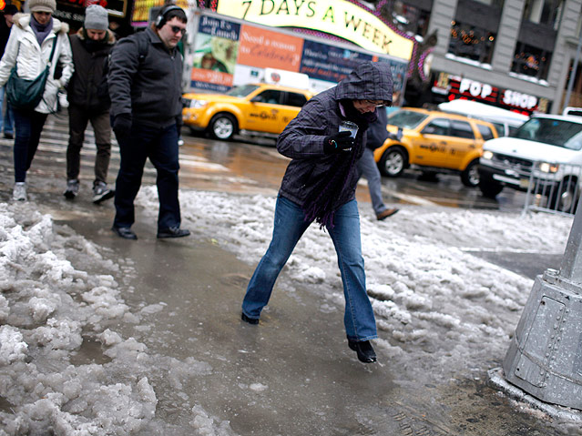 Schneechaos in New York