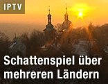 Sonnenfinsternis &uuml;ber Prag