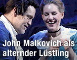 John Malkovich and Sophie Klussmann auf der Bühne