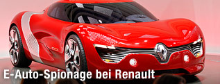 Präsentation eines Elektroautos von Renault