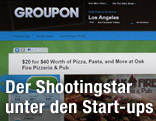 Foto der Groupon-Website auf einem Laptop