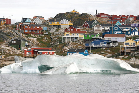 © AP/Michael Kappeler Die grönlaendische Stadt Ilulissat