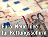 Stapel 50-Euro-Scheine