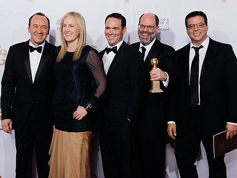 © Reuters/Lucy Nicholson Kevin Spacey, Cean Chaffin, Dana Brunetti, Scott Rudin und Michael De Luca.