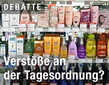 Regal mit Duschgel