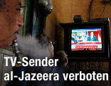 Ägypter verfolgen TV-Nachrichten