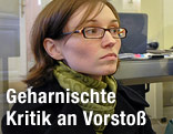 Sigrid Maurer vom ÖH-Vorsitzteam
