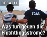 Polizist mit illegalem Immigranten