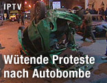 Zerst&ouml;rtes Auto in Alexandria