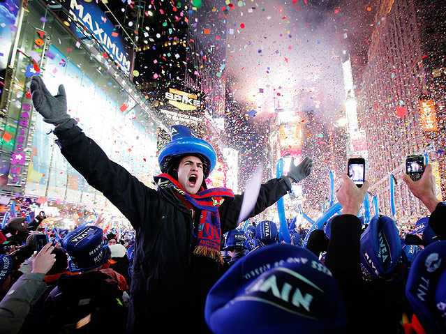 © Reuters/Lucas Jackson Silvesterfeiern am New Yorker Time Square