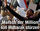 Demonstranten in Kairo bei Massenprotesten