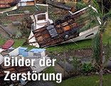 Zerstörte Wohnwagen