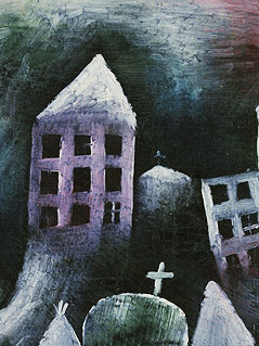 © Städtische Galerie München/VBK Wien, 2011 Paul klee, "Zerstörerischer Ort", 1920