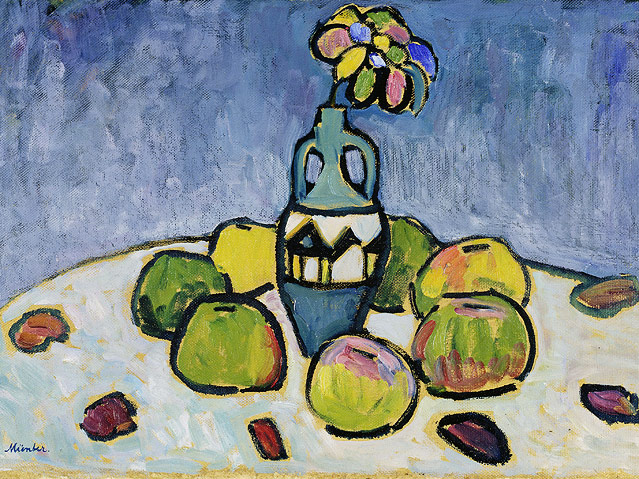 © Städtische Galerie im Lenbachhaus und Kunstbau München/VBK Wien, 2011 Gabriele Münter, "Stillleben in grau", 1910
