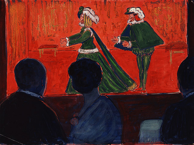 © Städtische Galerie im Lenbachhaus und Kunstbau München Marianne von Werefkin, "Marionettentheater", 1917/1918