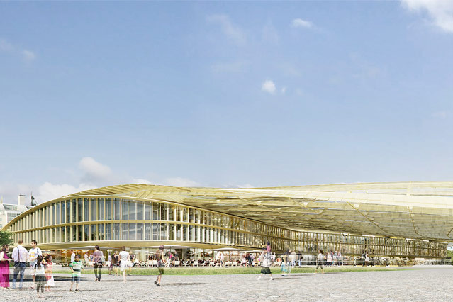 © Patrick Berger at Jacques Anziutti architectes/L'autre Image Computergrafik Les Halles in Paris