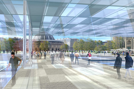 © AP/SEURA Computergrafik Les Halles in Paris