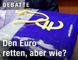 Euro-Symbol auf einer Tasche