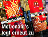 Tür mit McDonald's Aufkleber