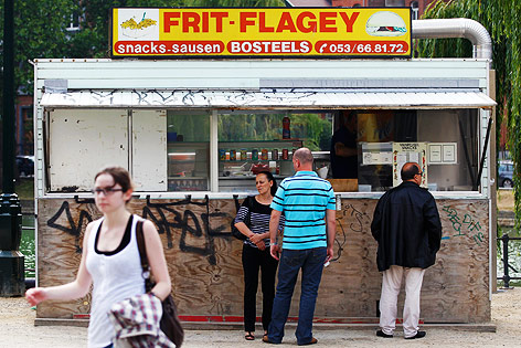 Typische belgische Frittenbude