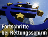 Schild der Europ&auml;ischen Zentralbank
