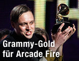 Die Gruppe "Arcade Fire" empf&auml;ngt einen Grammy Award