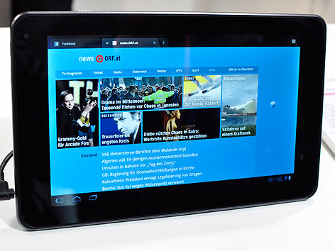 © ORF.at/Nadja Igler Tablet von LG