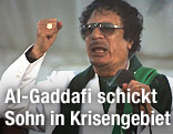 Libyens Staatschef Muammar al-Gaddafi