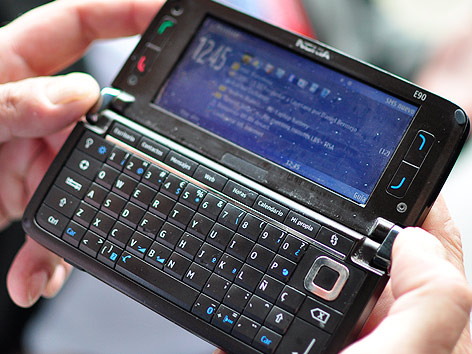 © ORF.at/Nadja Igler Nokia Communicator auf der Mobilfunkmesse in Barcelona